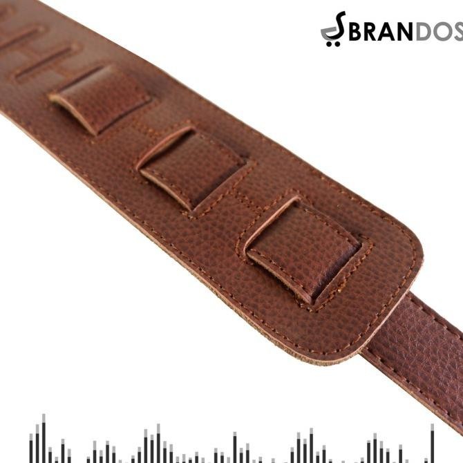 Strap Gitar GENUINE LEATHER KULIT ASLI Tali Guitar Bass Rock You KU-80
