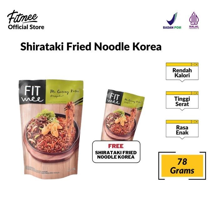 

NEW PRODUK FITMEE MIE INSTAN SEHAT SHIRATAKI GORENG KOREA GLUTEN FREE 78 GR B1G1 !!!!!