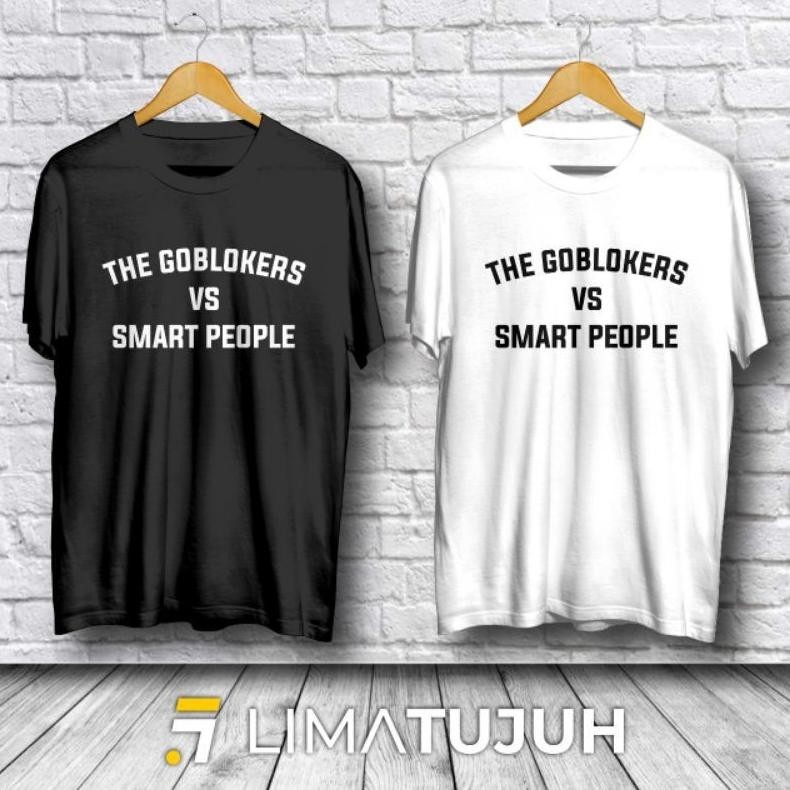 Kaos Baju Goblokers Bobon Santoso The Goblokers Vs Smart People Dengan Logo Blakang Original Anak De