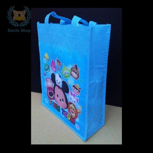 

TERMURAH SHOPPING BAG KAIN UK 28 MOTIF TSUM TSUM !!
