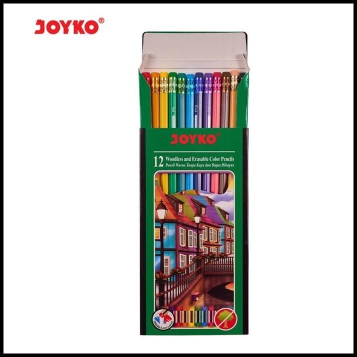 

TERBARU PENSIL WARNA 12 WARNA BISA DI HAPUS JOYKO CP-109 ERASABLE !