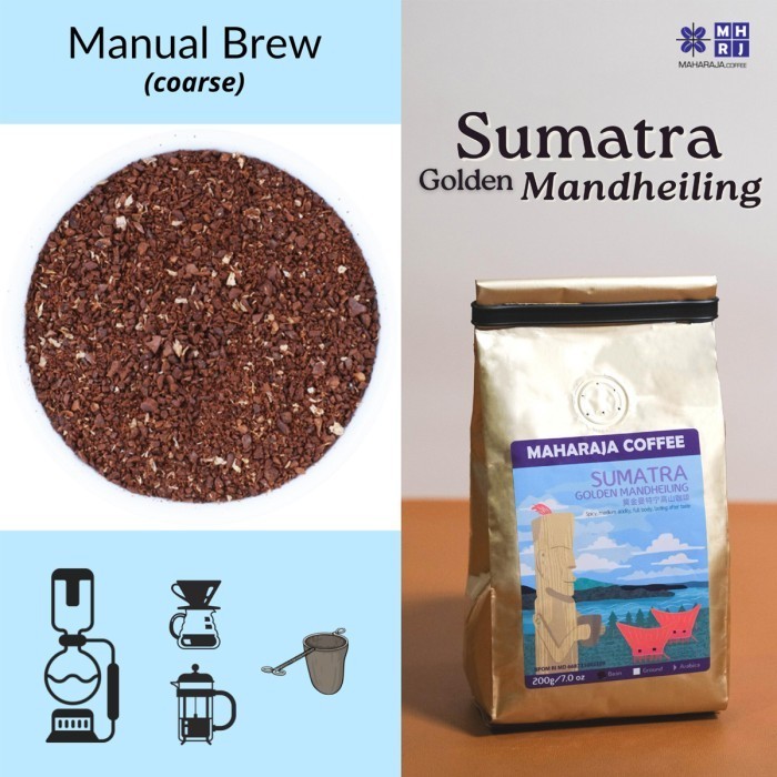 

Kopi Arabika Sumatra Golden Mandheling 1Kg Econo Pack Maharaja Coffee
