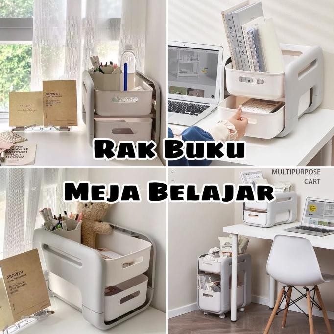 

Rak Organizer Stationery Rak Penyimpanan Desktop Storage Atk Buku Meja Kualitas Premium