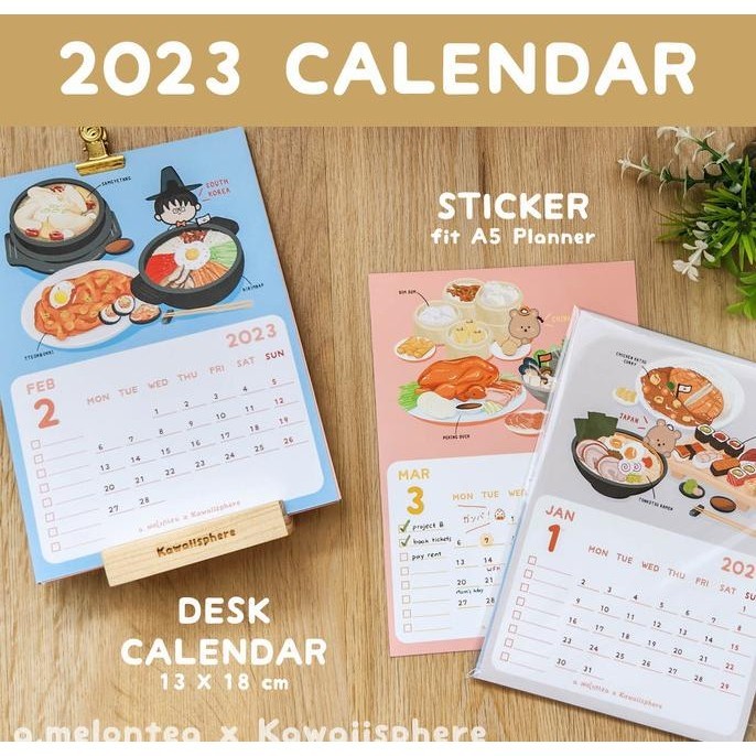 

Kalender Meja / Sticker Kalender 2023 |Worldwide Cuisine By A.Melontea Kualitas Premium