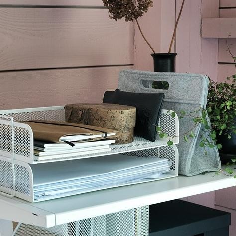 

Ikdron Tempat Penyimpanan Surat File Kertas White Letter Tray Premium Murah Baru