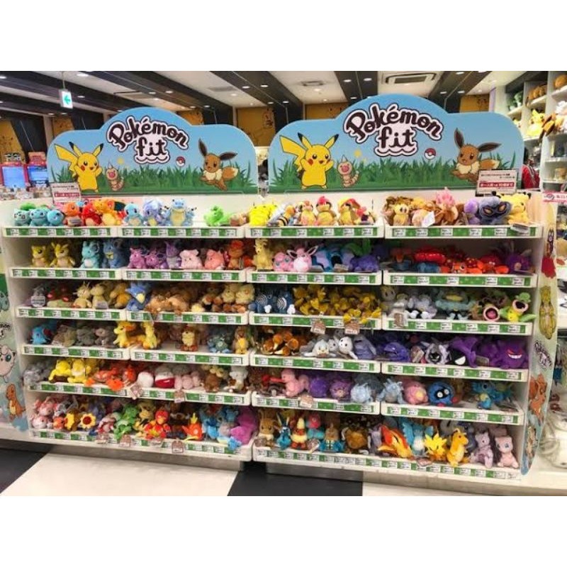 BONEKA PLUSH DOLL POKEFIT POKEMON FIT ALL VARIANT GEN 1-6 SITTING CUTIES pokemon fit pokefit gen 1 2