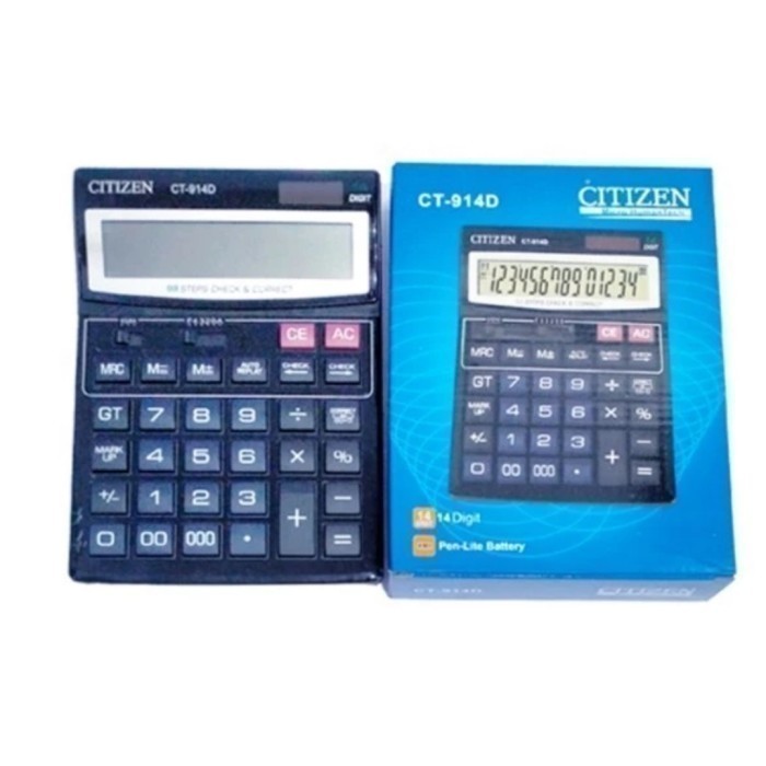 

Ready CITIZEN CT-914D KALKULATOR CHECK CORRECT CALCULATOR DESKTOP CT914