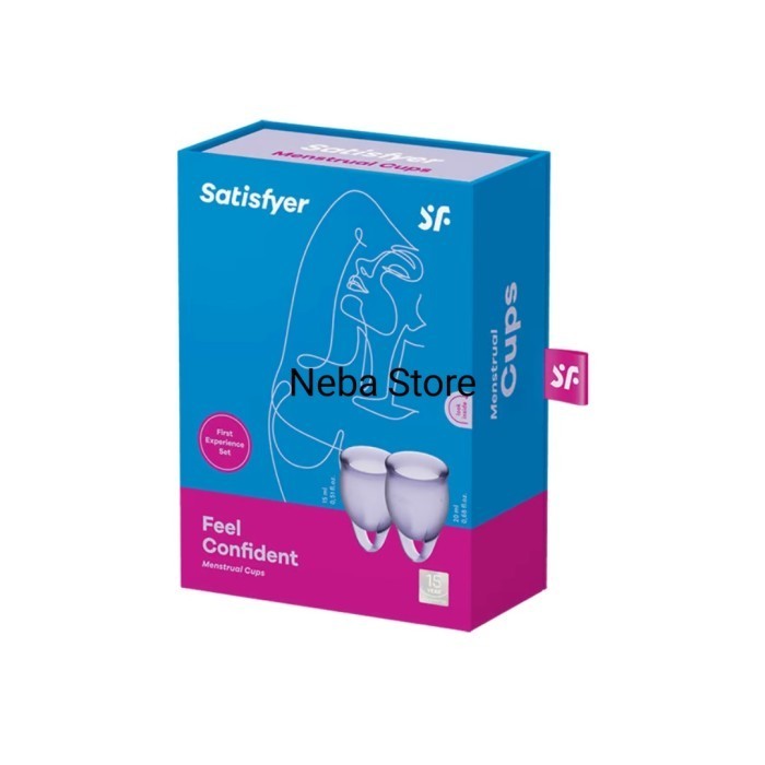 Satisfyer - Feel Confident Menstrual Cup Set (Violet/Lilac)
