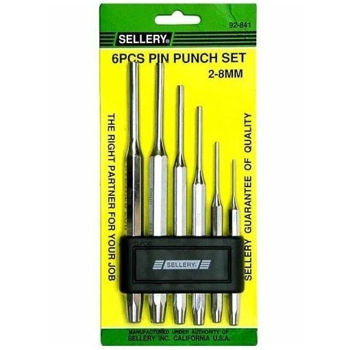 

Pin Punch Set 6 Pcs 2 - 8Mm Sellery 92-841