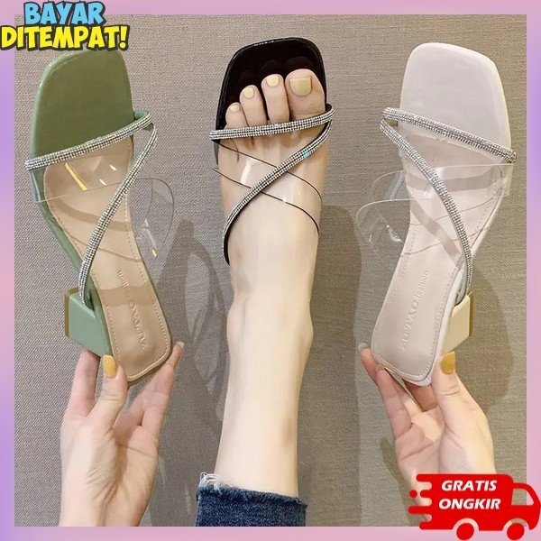Heel Hak Kaca Kekinian Hak Tahu Shandal Hsk Jinjit Model Terbaru Heals Kerja Termurah Highheels Cewe