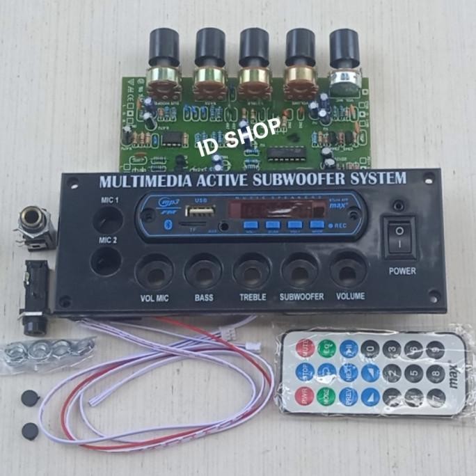 Panel Speaker Active+Tone Control SUBWOOFER+Kit Modul Mp3 BLUETOOTH