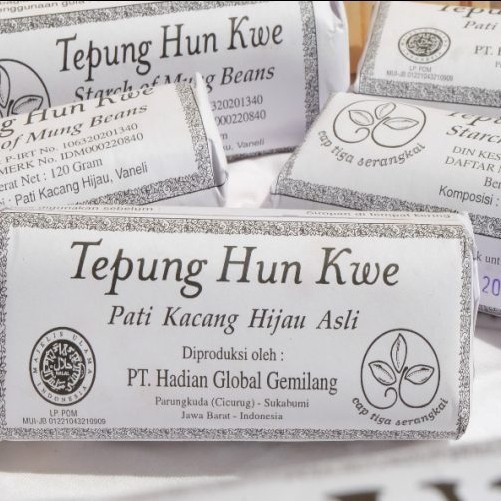 

Adlian Tepung Hun Kwe [ Cap Tiga Serangkai ] / Pati Kacang Hijau 120Gr