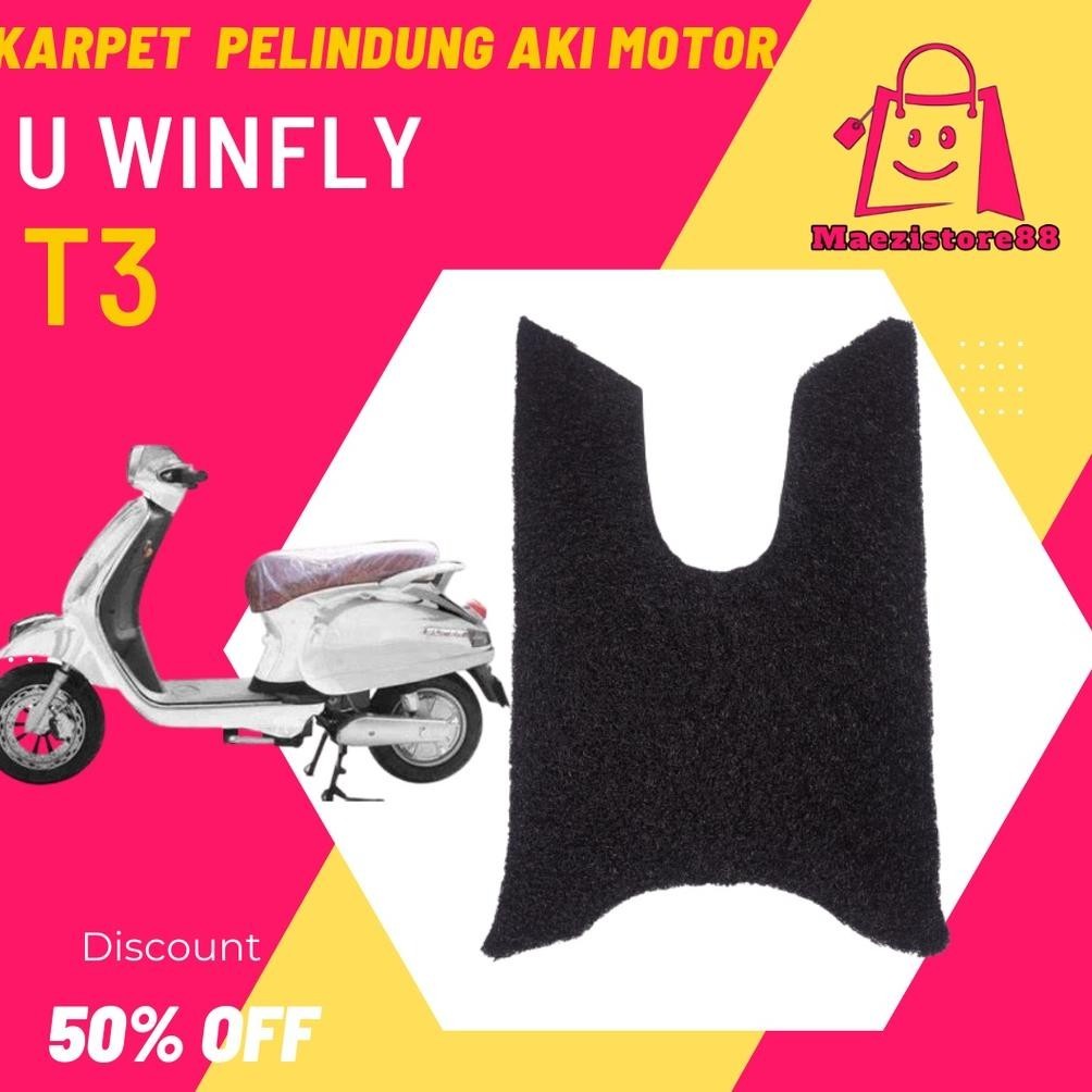 Karpet Alas Motor Listrik U Winfly T3 / Karpet Serabut Sepeda Listrik