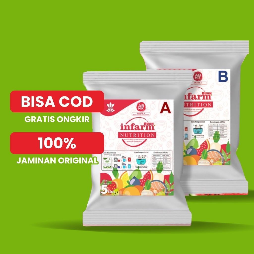 BOTANI - Nutrisi Tanaman Ab Mix Buah 1000 Liter Pupuk hidroponik dan Tanah AB Mix Bubuk