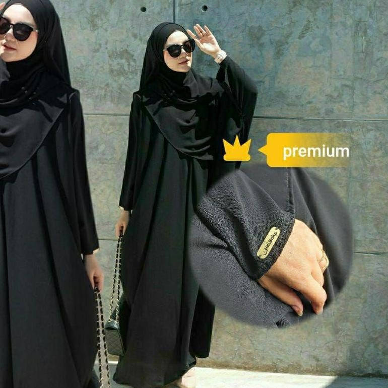 Gamis Abaya Remaja Exclusive Polos Resleting Depan Basic Murah Gamis Abaya Remaja