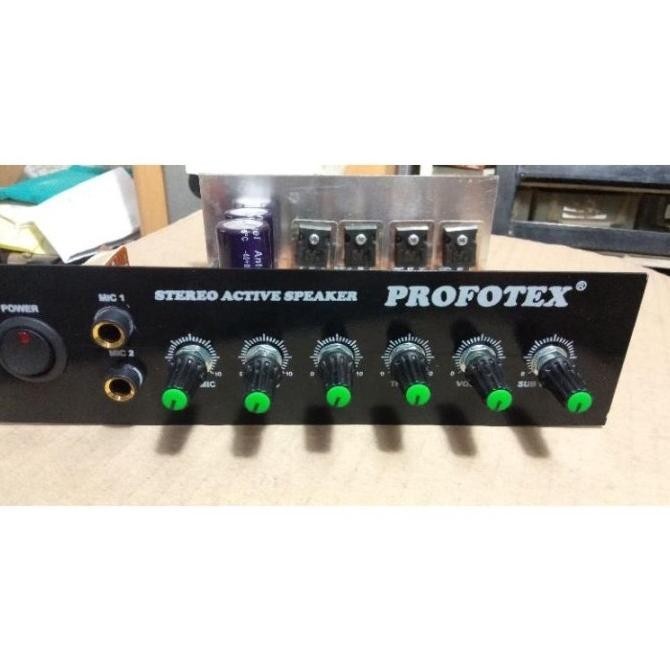 cod rangkaian kit modul power amplifier speaker aktif stereo plus echo