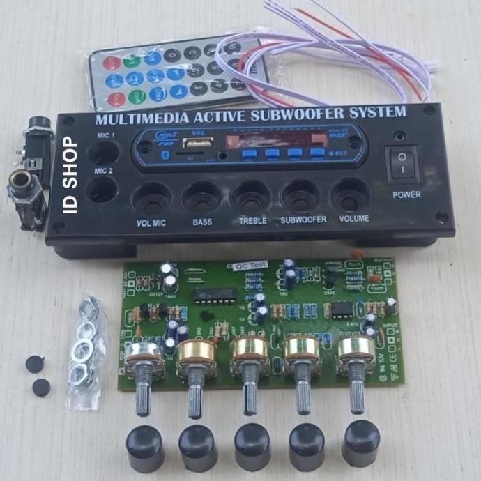 Panel Speaker Active+Tone Control SUBWOOFER+Kit Modul Mp3 BLUETOOTH