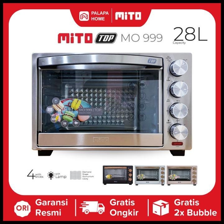 OVEN MITO TOP MO 999 LOW WATT 28 LITER MO999 OPEN LISTRIK MITOCHIBA