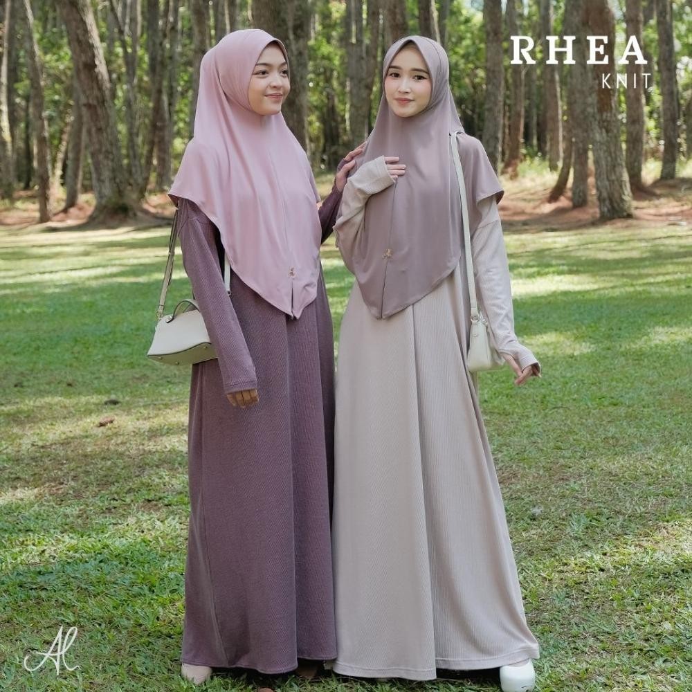 Gamis Abaya Remaja Albata Hijab Rhea Rib Knit Oversize Gamis Abaya Remaja