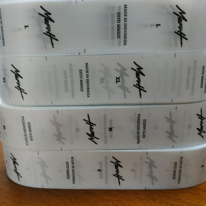 

Label Pemeliharaan / Label Printing / Care Label / Wash Care Label