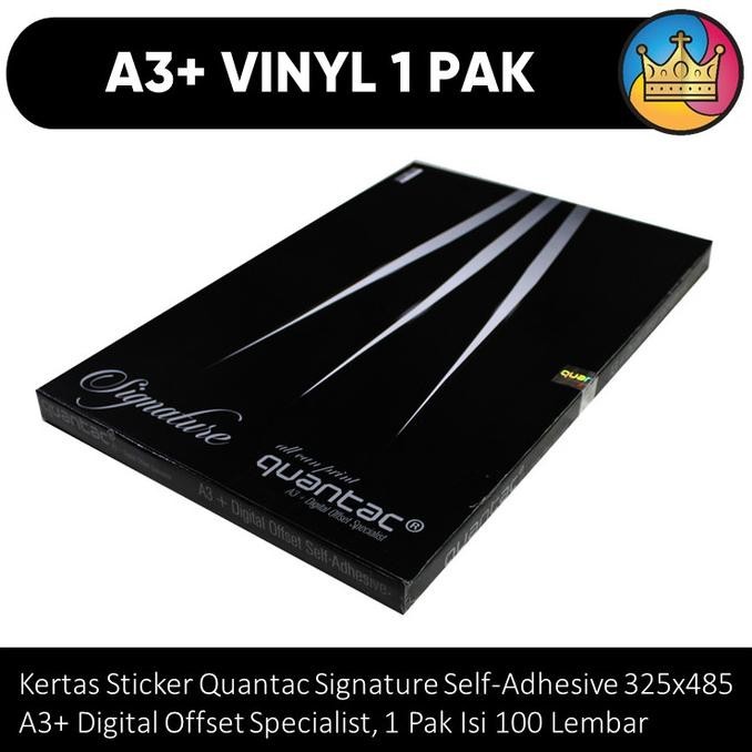 

Bahan A3+ Sticker Stiker Vinyl Vinil Quantac Signature Self-Adhesive