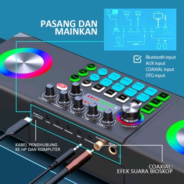 

Soundcard Audio All In One Karaoke Package Berkualitas