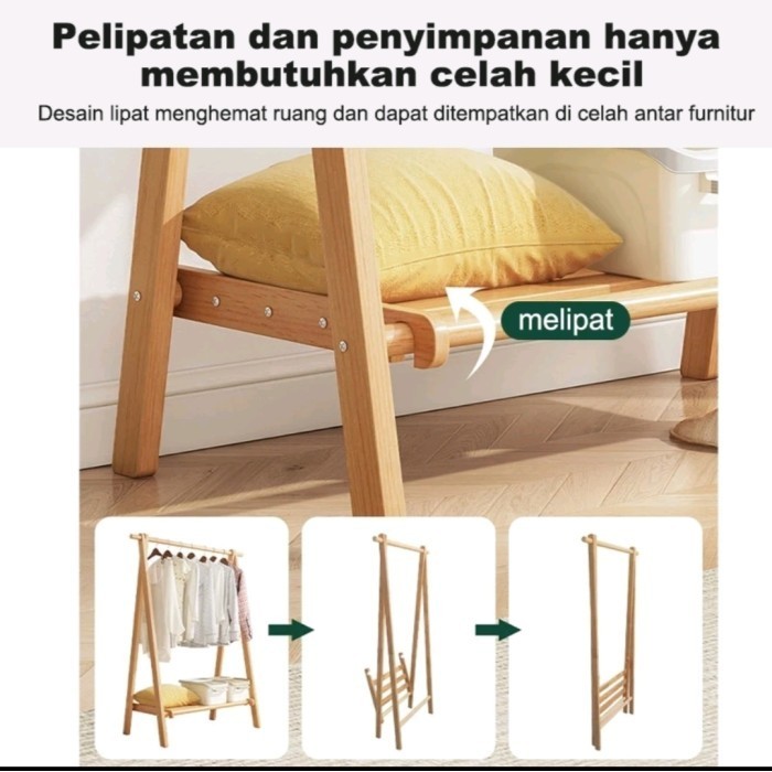 

Rak Baju Gantung Kayu Kokoh Berkualitas