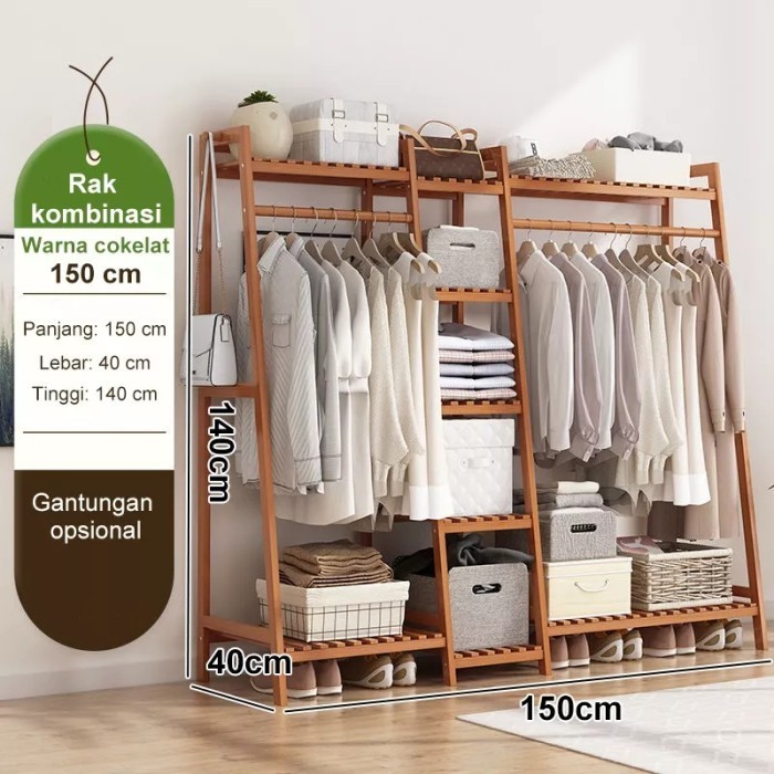 

Rak Baju Gantung Besar Kayu Kokoh