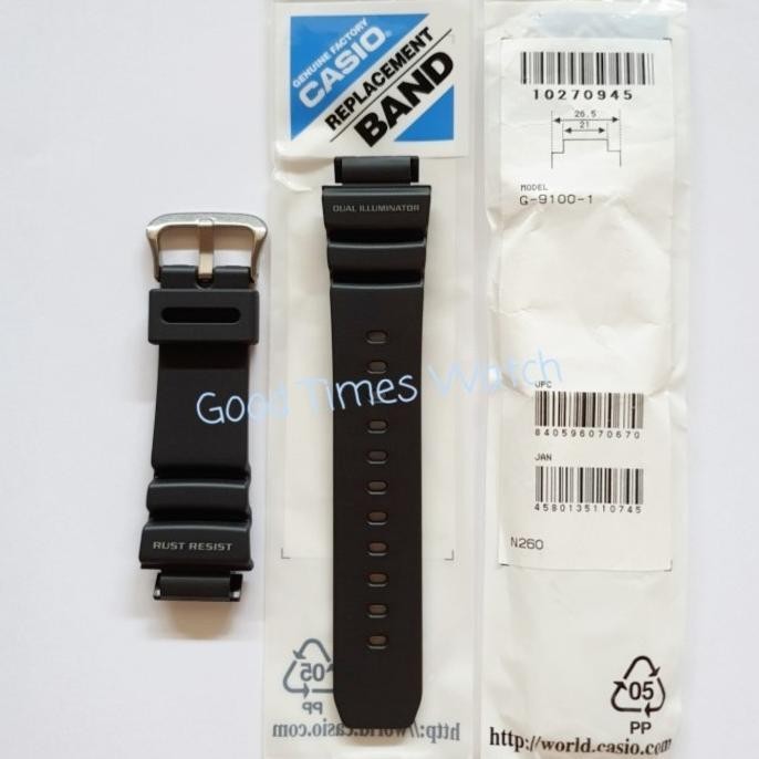 Strap G-Shock G-9100-1 / G-9100 / Casio Original
