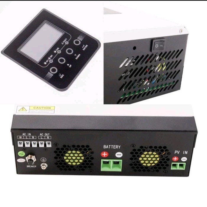 

Inventer Hybryd Pwm Pure Sine Wive Dc 24V To Ac 230V 2400V Berkualitas