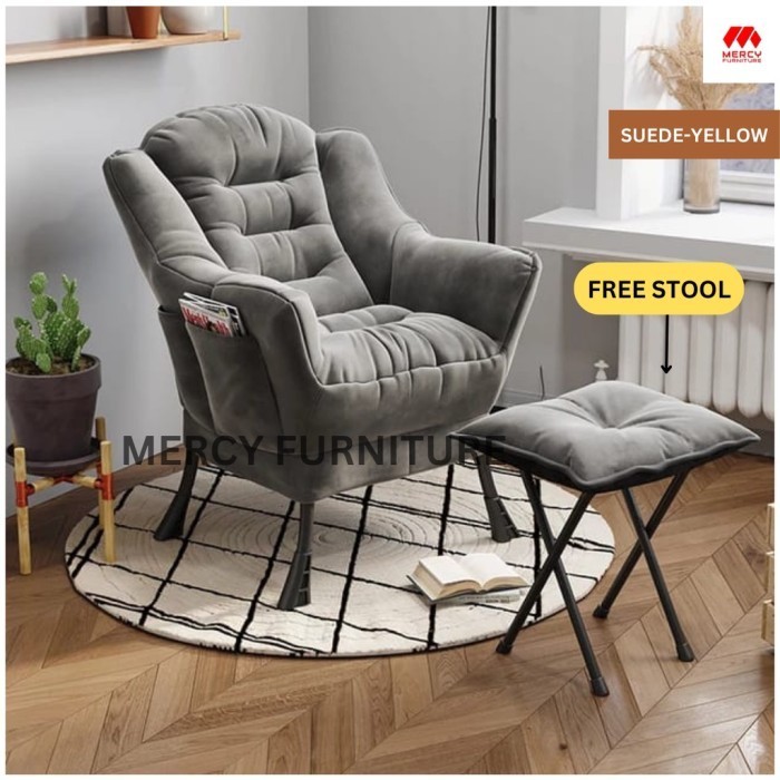 

Kursi Santai Malas Dengan Stool Premium Berkualitas