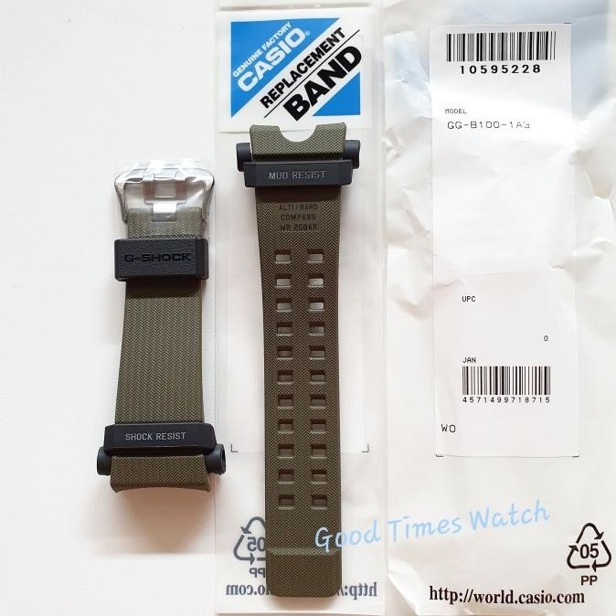 Strap G-Shock Gg-B100-1A3 Gg B100 Casio Original