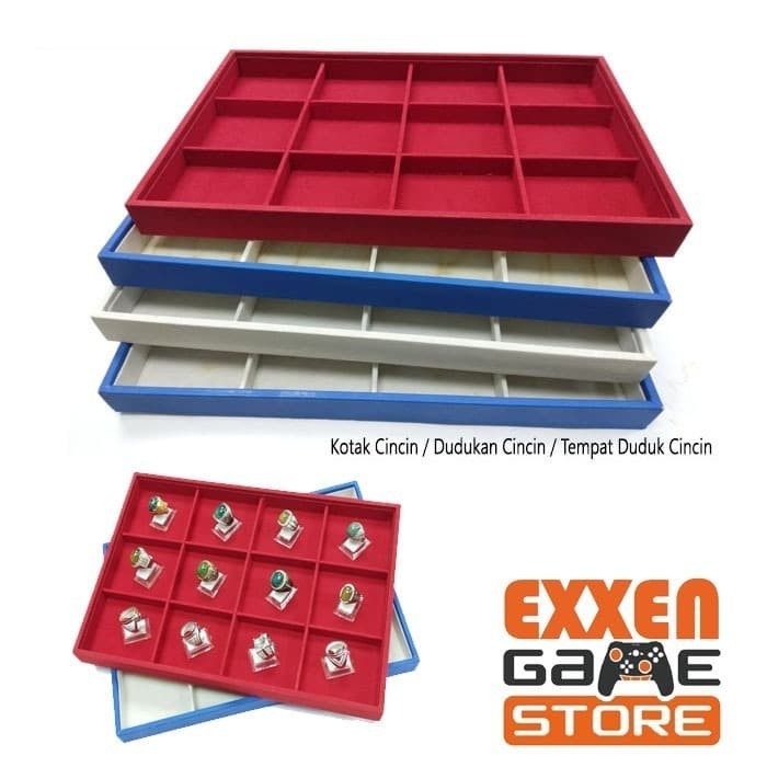 Kotak Susun Perhiasan Rak Susun Aksesoris Etalase Toko Display Tray