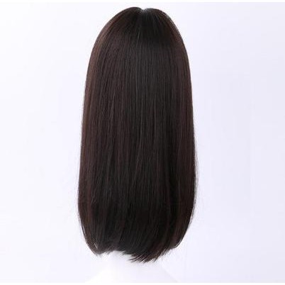 Rambut Wig - Rambut Palsu Wanita Warna Coklat Gelap Ef Jihanstoress