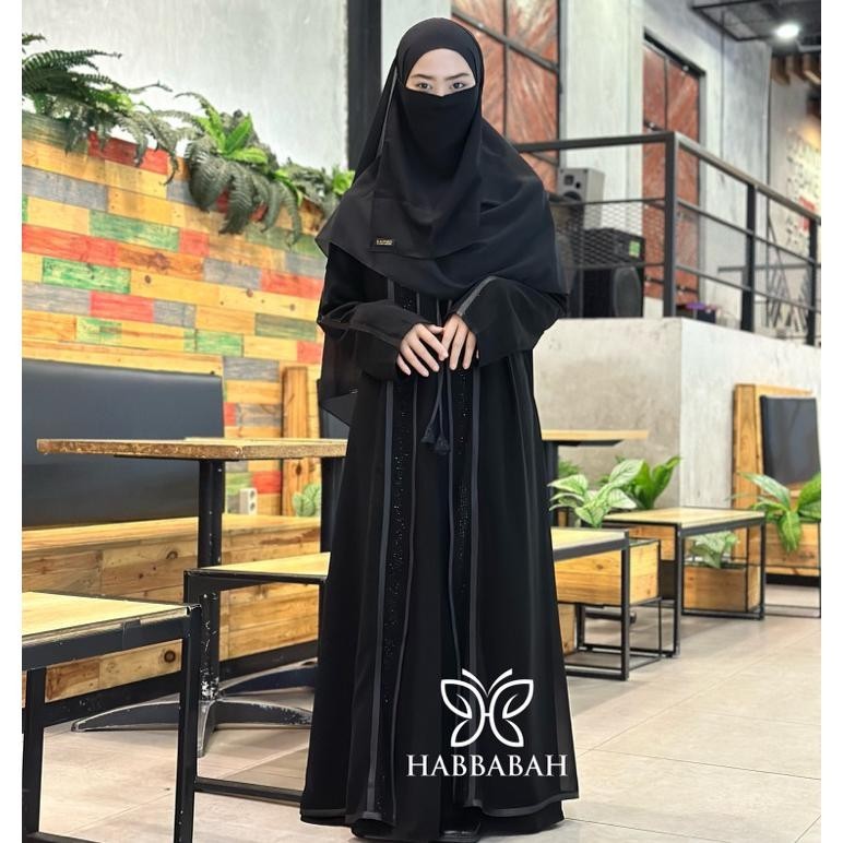 Gamis Abaya Remaja Outer Hitam Jetblack Dress Hitam Salsa Gamis Abaya Remaja