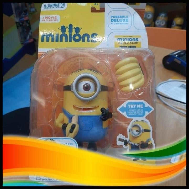 [XDR] MINIONS STUART BANANA MUNCHING FIGURE THINKWAY TOYS