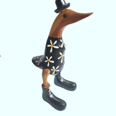 Candra Hiasan Bebek / Patung Bebek Kayu - Wooden Duck