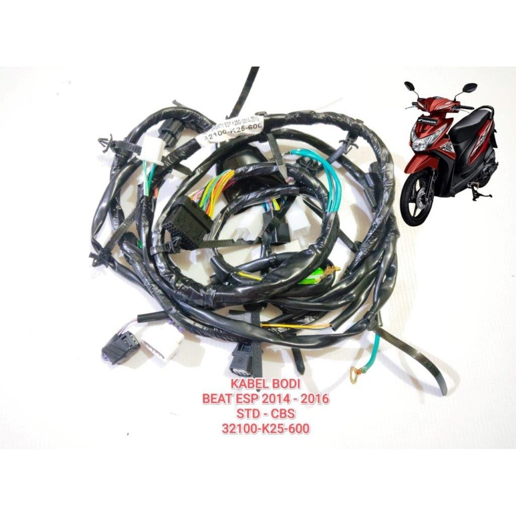 KABEL BODI BODY HARNESS WIRE BEAT ESP 2014 - 2016 CBS STD 32100-K25-600 HIGH QUALITY