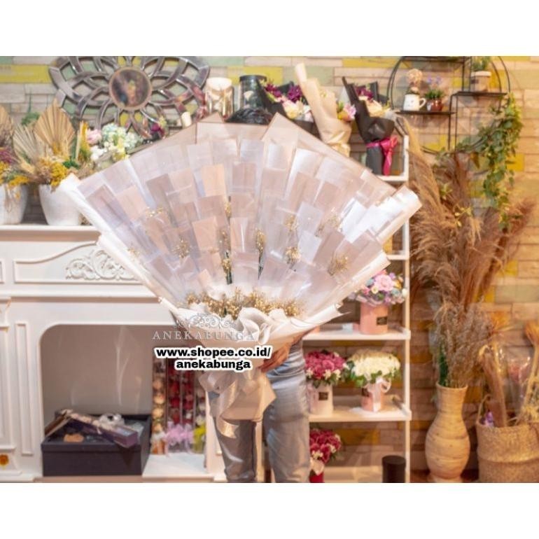 Kerangka Buket Bunga Uang Duit Kertas Kosong Isi Sendiri Hadiah Lebaran Money Flower Bouquet Templat