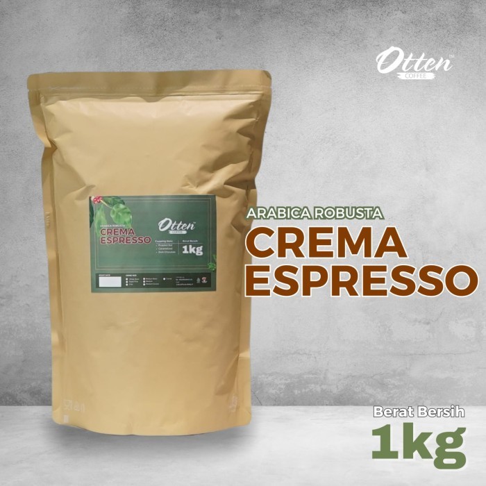 

Kopi Crema Espresso 1Kg Biji Bubuk Kopi Arabica Robusta Coffee