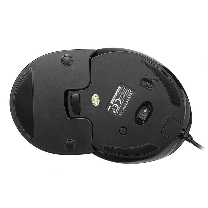 Vertical Ergonomic Mouse Delux M618 Plus Rgb Wired