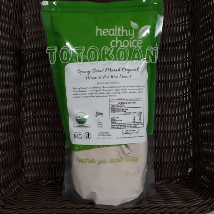 

Healthy Choice Tepung Beras Merah Organik 1 Kg