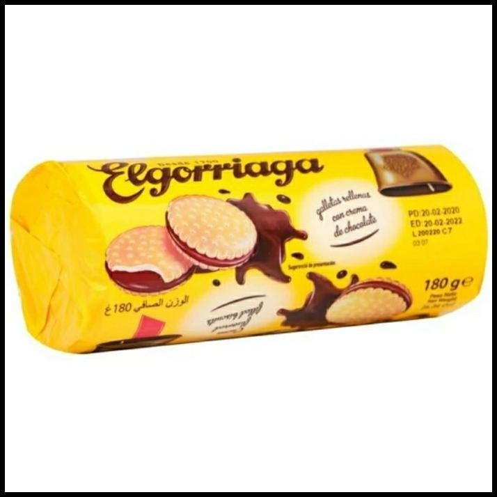 

[180Gr] Elgorriaga Chocolate Cookies - Biskuit Isi Rasa Cokelat