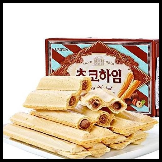 

[142Gr] Crown Choco Heim / Choco Cream Hazelnut Wafers - Wafer Cokelat