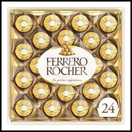 

[T24] Ferrero Rocher Isi 24 Pcs / Butir - Cokelat Kacang Hazelnut