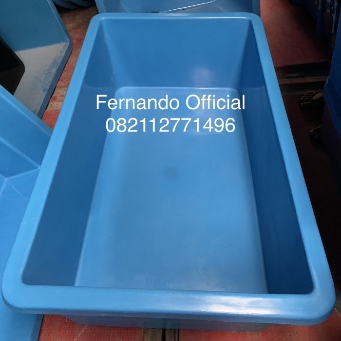 BAK FIBER KOTAK / KOLAM FIBER PERSEGI 120X60X30 CM