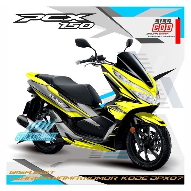 Decal PCX 150 lokal variasi grafis warna modifikasi motor full body sticker