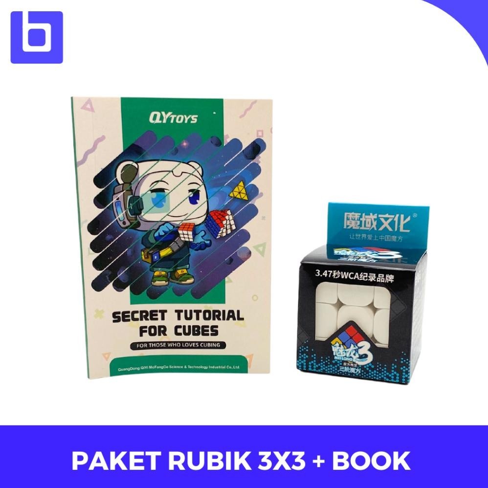 Mainan Anak Rubik 3X3 Cube + Bu Tutorial Rumus Basic St Basic St By Welly Toys