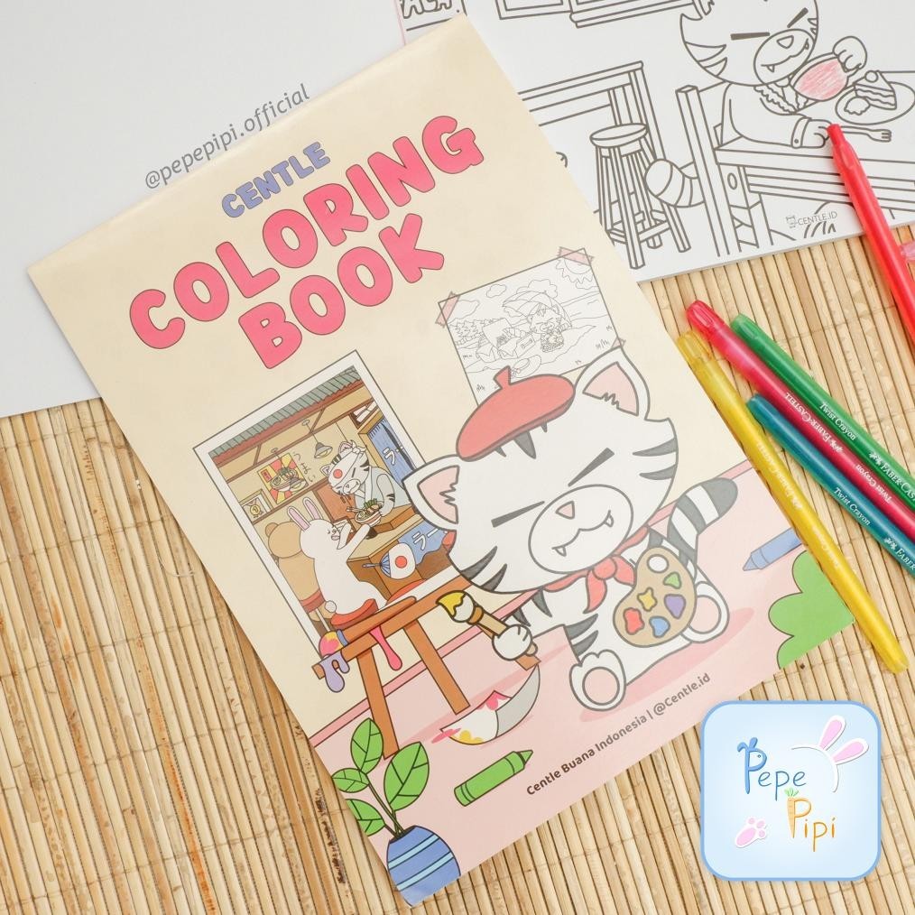 

ht-12 Buku Mewarnai Centle A4 25 Lembar Coloring Book Centle Drawing Book untuk Anak Sekolah Buku Gambar Menggambar Premium