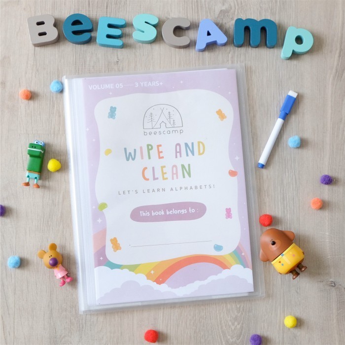 

VOL 5 - wipe and clean activity book (untuk 3 tahun+) worksheet anak